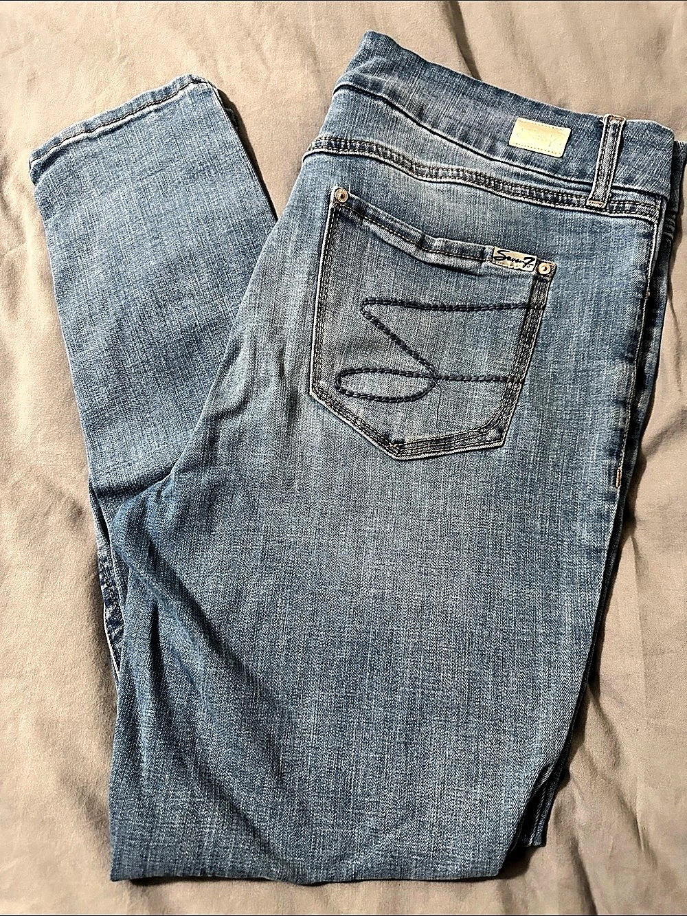 Seven Jeans Women's Skinny Jeans Blue Waist 16 EUC